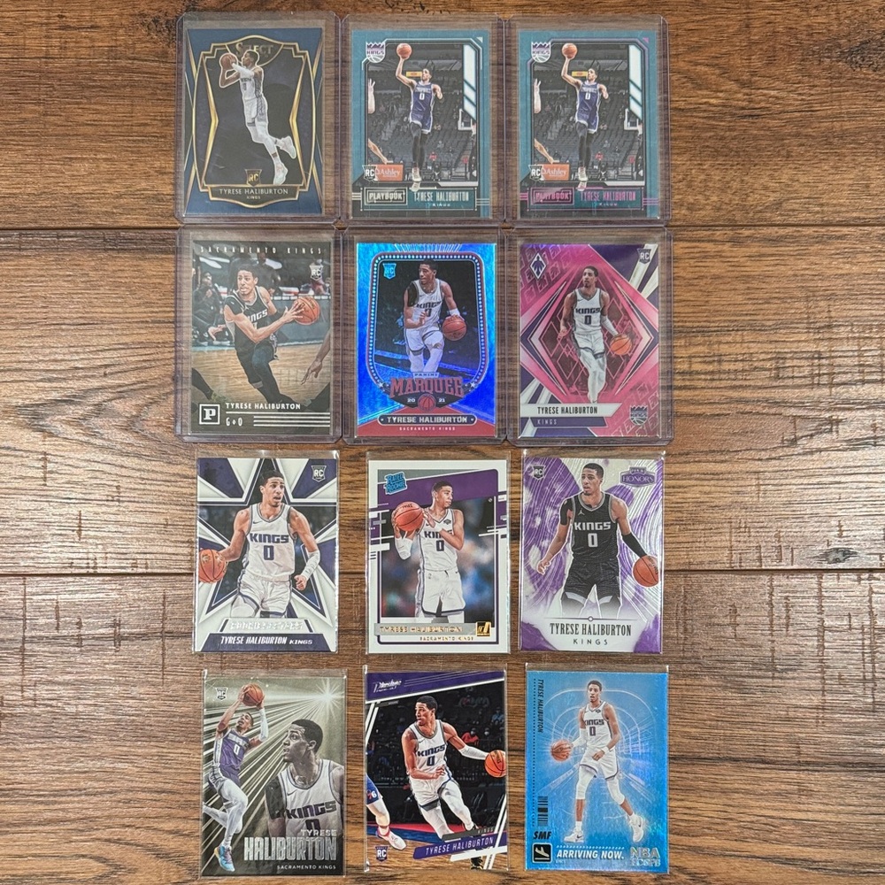 Tyrese Haliburton Rookie Basketball Trading Card Lot